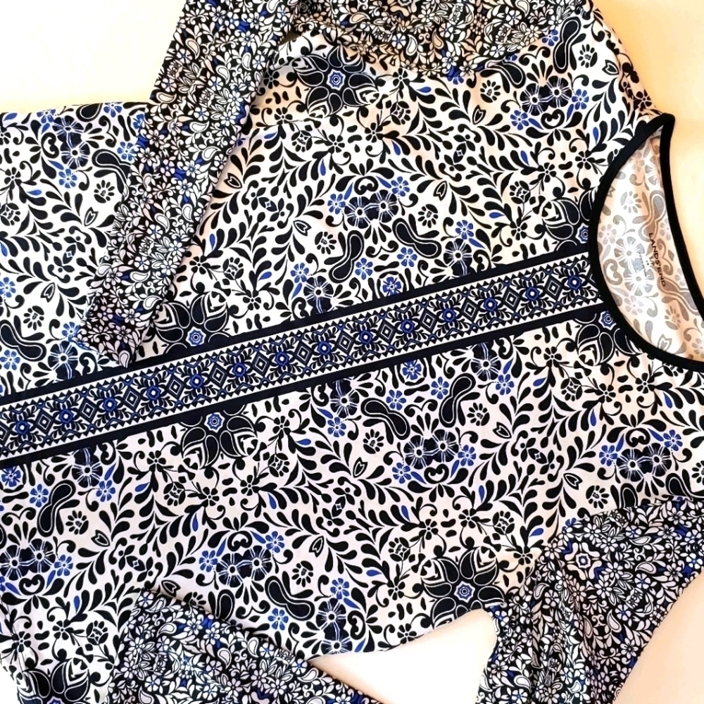 Lands End Floral Top SP